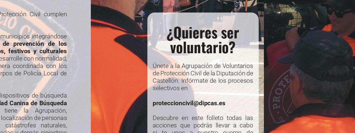Nueva convocatoria de voluntarios para la Protección Civil